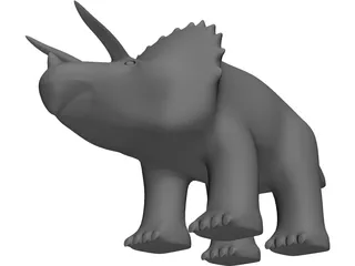 Triceratops Toy 3D Model