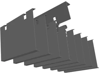 Pipe Rack Mechanism 3D Model