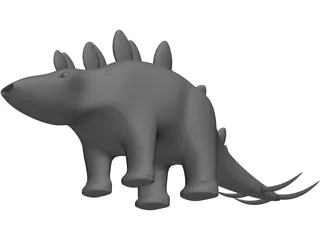 Stegosaurus Toy 3D Model