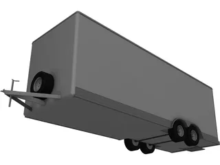 Trailer 22inch Wells Cargo 3D Model
