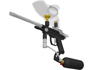 Paintball Gun 3D Model