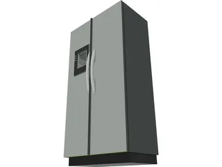 Fridge 2 Door 3D Model