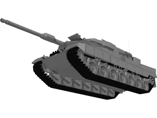 Leopard 2A6 3D Model