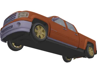 GMC Sierra Crew Cab (2013) 3D Model