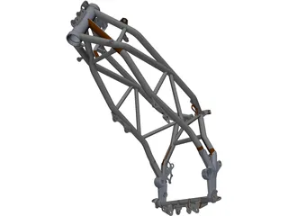 KTM 950 Rally LC8 Frame 3D Model