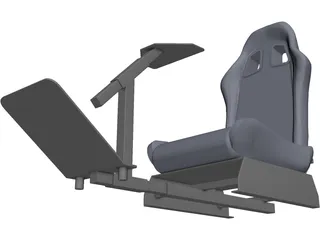 Simracing Cockpit 3D Model