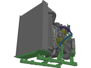 Volvo TAD570VE Engine 3D Model