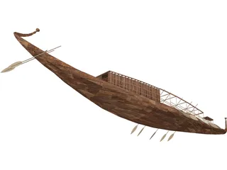 Egypt Boat 3D Model