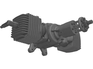 ZDZ 112cc Engine 3D Model