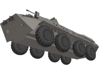 BTR-80 Armored Personnel Carrier 3D Model