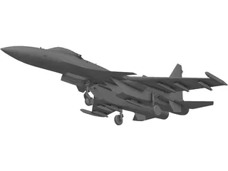 Sukhoi Su-37 Flanker 3D Model