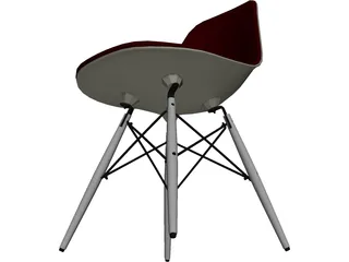 Eames DSW Chair 3D Model