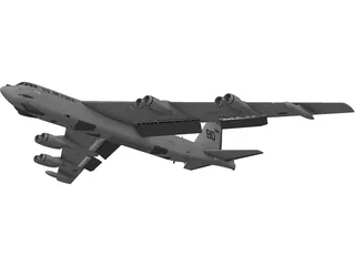 Boeing B-52 Stratofortress 3D Model