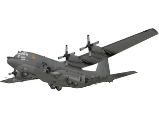 Lockheed AC-130 Spooky 3D Model