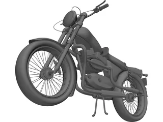 Yamaha SR125 3D Model