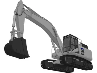 Komatsu PC490 3D Model