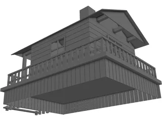 Hunter Cabin 3D Model