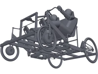 Pedal Driven Vehicle 3D Model