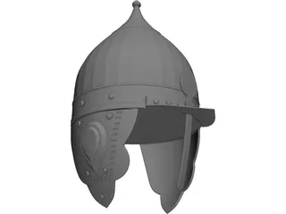 Russian Knight Helmet 3D Model