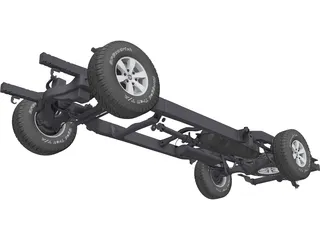 Toyota Hilux Frame (2011) 3D Model