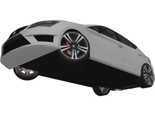 Seat Leon Cupra (2015) 3D Model