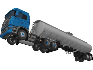 Scania R730 Tanker 3D Model