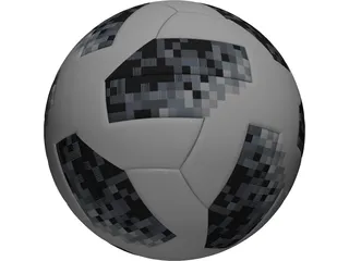 Russia Worldcup Soccer Ball 3D Model