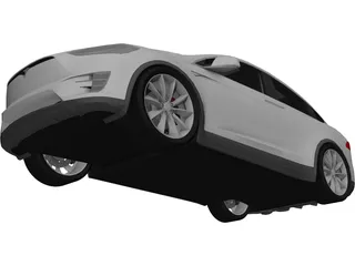 Tesla Model X (2017) 3D Model