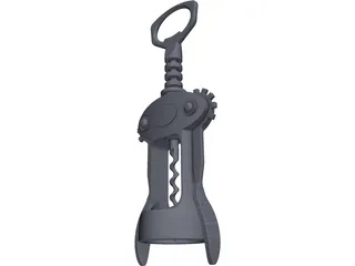 Wine Bottle Opener 3D Model