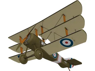 Dixie Triplane 3D Model