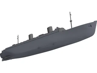 Queen Elizabeth (1940) 3D Model