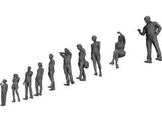 People Collection 3D Model