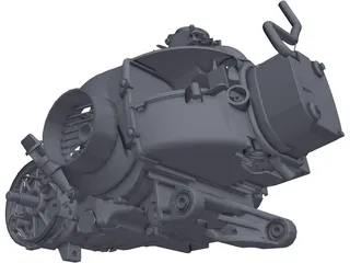 Scooter Engine 100cc 3D Model