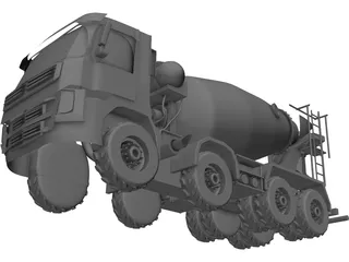 Mixer Truck 3D Model