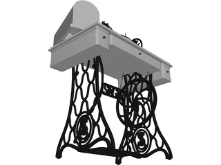 Singer Sewing Machine 3D Model