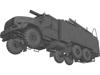 Ural Next Firetruck 3D Model