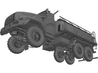 Ural Next Fuel Truck 3D Model