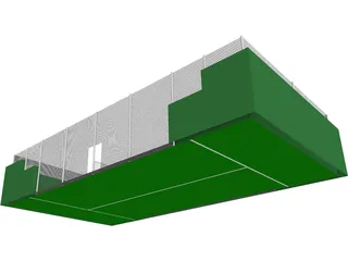 Paddle Court 3D Model