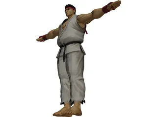 Ryu 3D Model