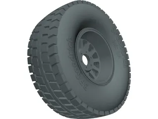 BFGoodrich Baja Wheel 3D Model