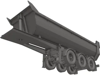 Dump Trailer 3D Model