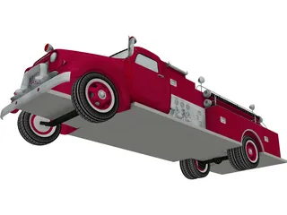 Fire Truck (1950) 3D Model