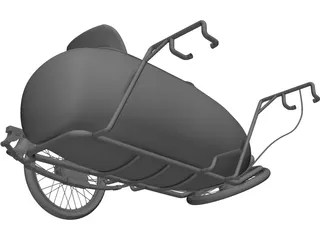 Moped Sidecar 3D Model