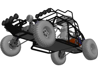 Dune Buggy 3D Model