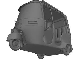 Tuk-Tuk Auto Rickshaw 3D Model