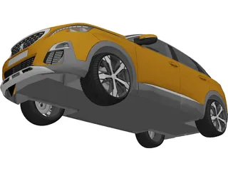 Peugeot 3008 (2018) 3D Model
