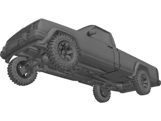 Jeep Comanche (1988) 3D Model