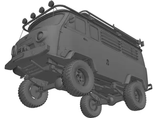 UAZ 452 3D Model