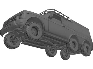 Lada Niva Urban 6x6 3D Model