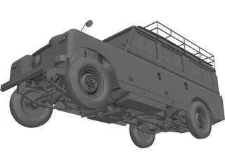 Land Rover Series IIa Station Wagon (1967) 3D Model